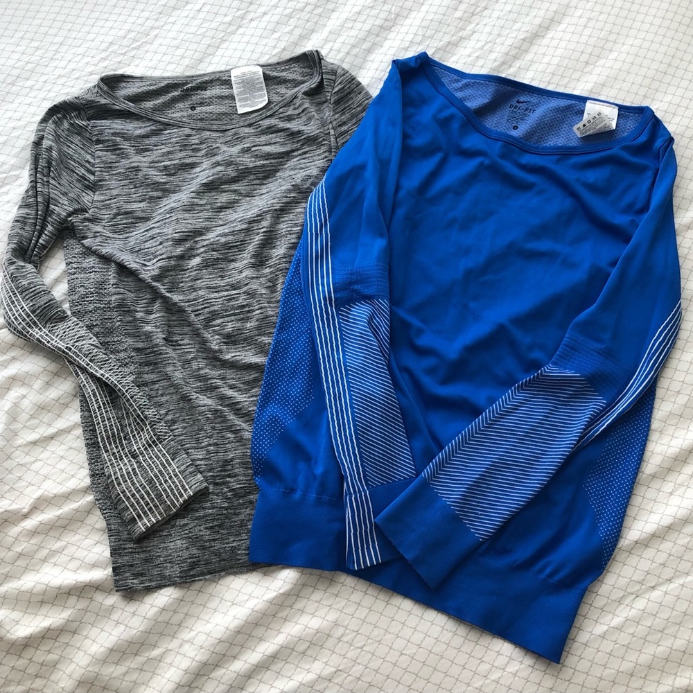 Lot of Nike dri fit long sleeve shirts size small